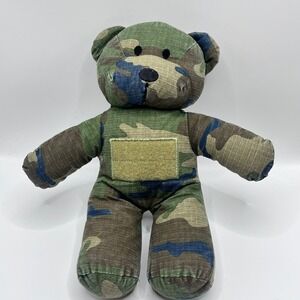 Tactical Baby Gear Camo Teddy Bear TBG-BEAR Ripstop Plush with Patch Panel